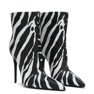 Dolce & Gabbana Zebra Print Booties